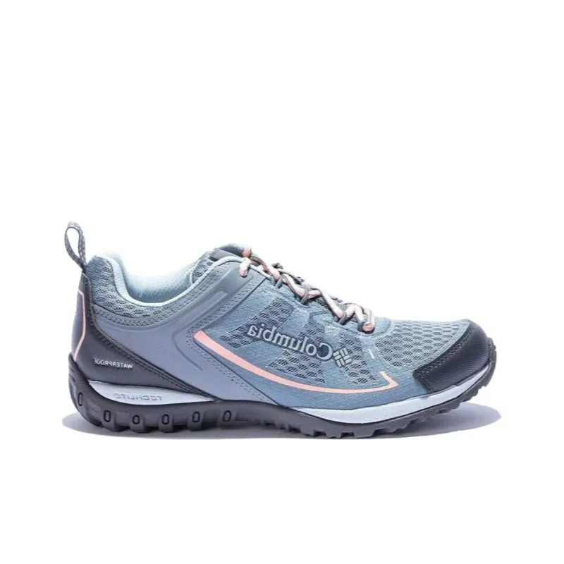 Columbia Low Top Outdoor Shoes Women's Blue Pink-1