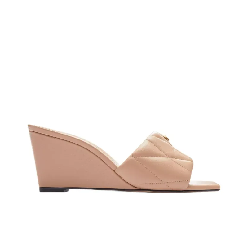 COACH Emma Slide Slippers Women's Beige-1
