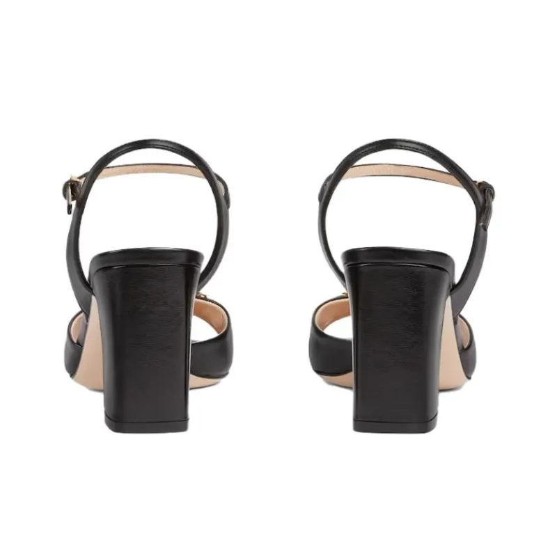 GUCCI 85mm Horsebit Leather Pumps-4