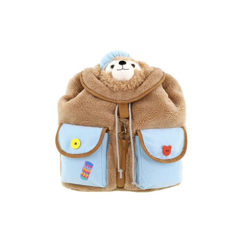 Disney Plush Backpack Unisex Brown-0
