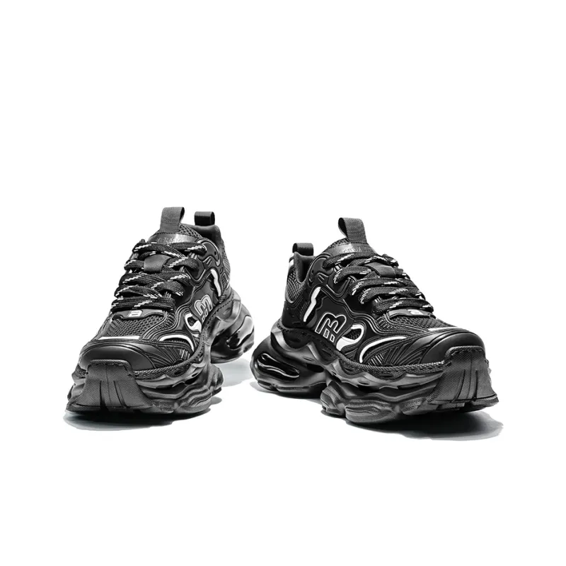 MOERBAI Spacewalk Series Cushioning Breathable Coverage Lightweight Height Increasing Low Top Chunky Sneakers Unisex-3