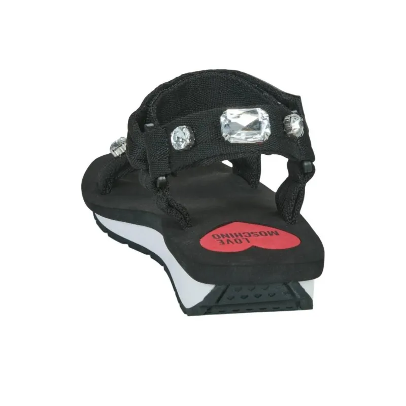 LOVE MOSCHINO Beach Sandals Women's Black-4