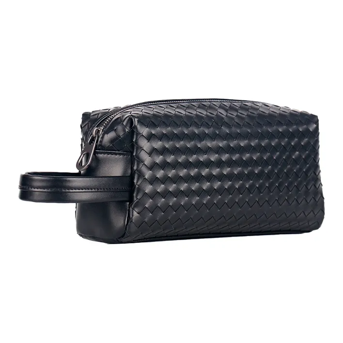 CMLZIUA Microfiber Synthetic Leather Clutch Unisex Black-4