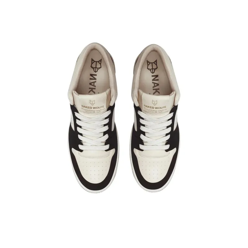 Naked Wolfe CM 01 Low Top Skateboard Shoes Men's Beige Black-3