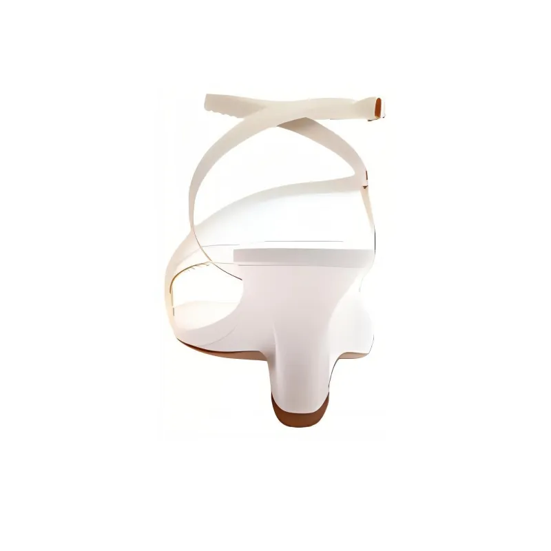 COACH Cait One Strap Sandals 6.5cm Women's White-4
