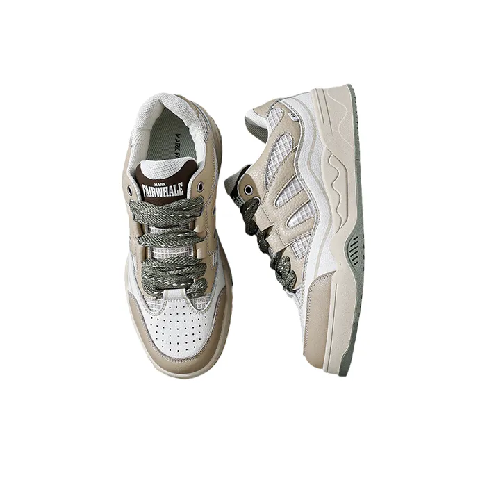 FAIRWHALE Baby Whale Low Top Stylish Skateboarding Shoes Men's-12