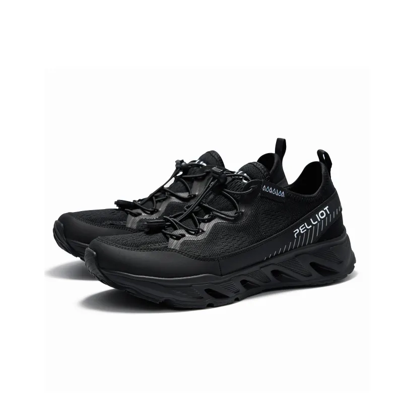 PELLIOT Outdoor Shoes Unisex Low Top [Men's]Obsidian Black/Beige Camel[Women's]Rose Pink/Obsidian Black/Beige Camel-16