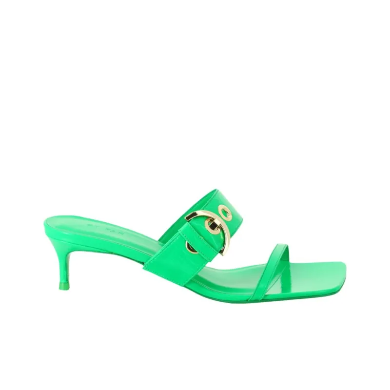 By Far Bettina Abrasion Resistant Slide Slippers Women's Green-1