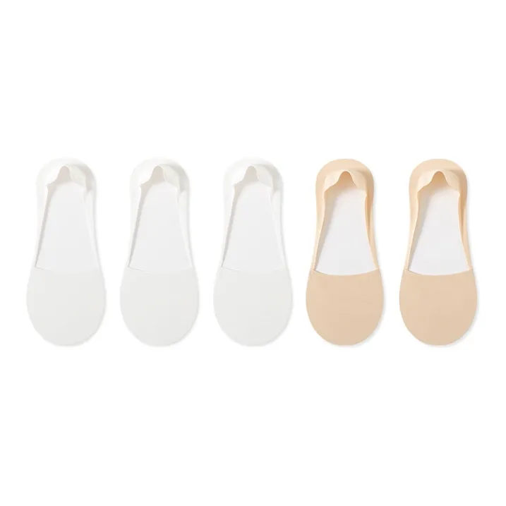 Moremoli No Show Socks Women's 5 Pack-5