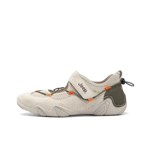 Jeep Cushioned Slip Resistant Abrasion Resistant Breathable Running Shoes Women
s Gray Green