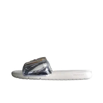 Nike Benassi Solarsoft Slide Liquid Silver