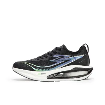 361° Cushioning Anti Slip Wear Resistant Breathability Low Top Running Shoes Men's Black Purple