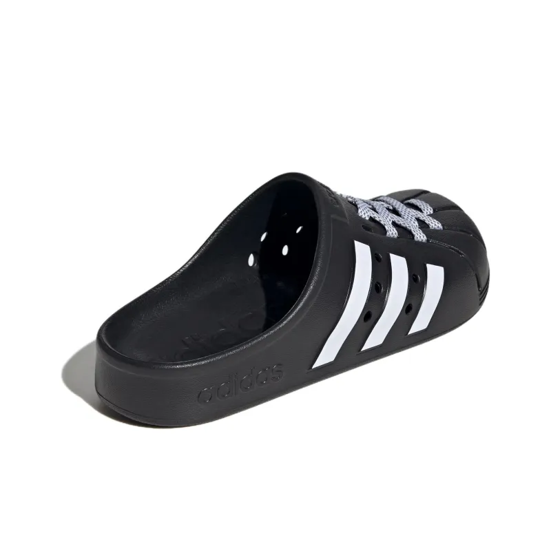 Adidas Adilette Clogs 'Black White'-3