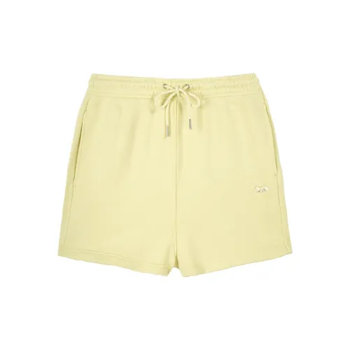 Maison Kitsune BABY FOX Series Casual Shorts Women's Yellow