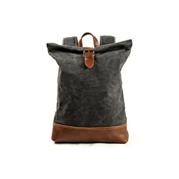 PULUWIRR Cowhide Patchwork Canvas Water-Resistant Durable Wear-Resistant Travel Bag Regular Unisex