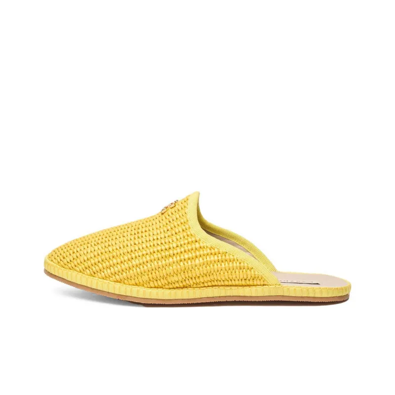 Casadei Capalbio Raffia Slippers-0