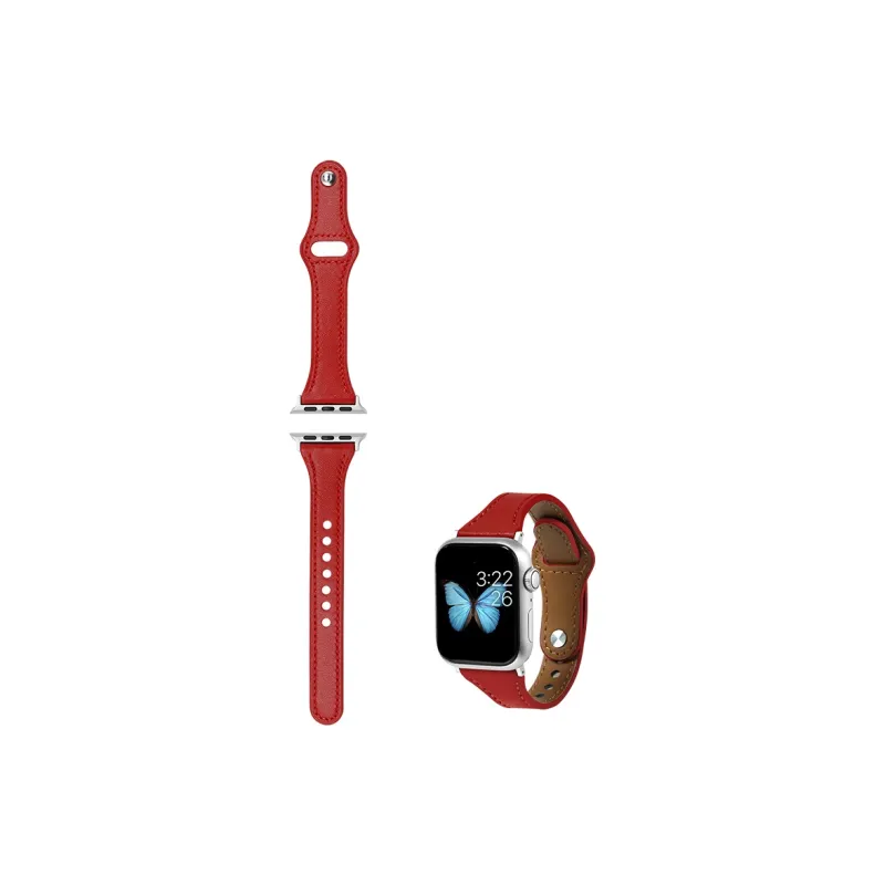 SHIRUI Small Round Pendant Accessories Genuine Leather Strap Watch Bands 38/40/45/ Unisex-14