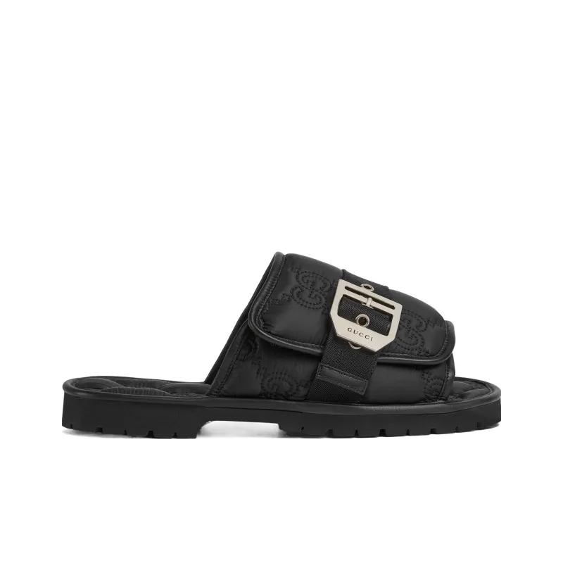 GUCCI Slide Slippers Men's Black-1
