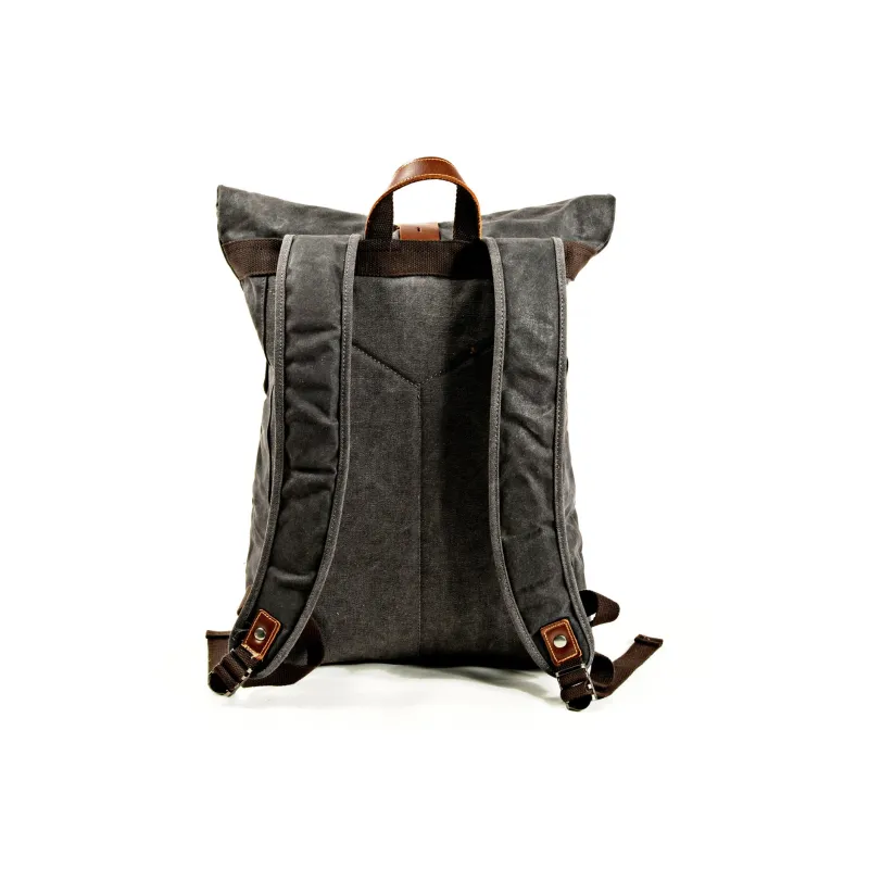 PULUWIRR Cowhide Patchwork Canvas Water Resistant Durable Wear Resistant Travel Bag Regular Unisex-2