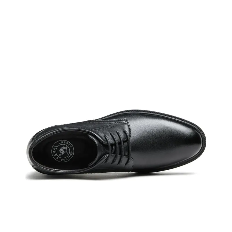 CAMEL Dress Shoes Men Low Top Black-2