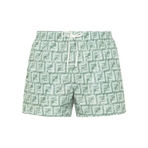 FENDI Swimming Shorts Men Green