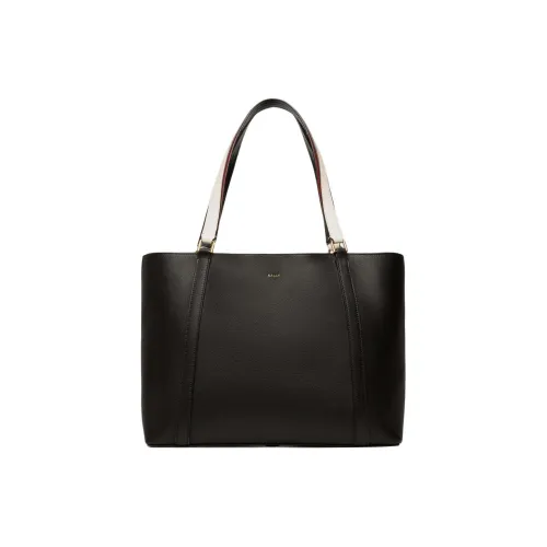 BALLY Large Code Leather Tote Bag