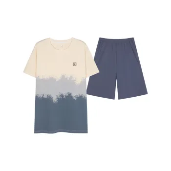 Kerener Pajama Set Men's Blue White