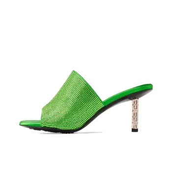 GIVENCHY G Cube Slide Slippers 7cm Women's Green