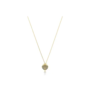 Swarovski Idyllia Gold-Tone Plated Faux Crystal Faux Pearl Necklaces Women's Gold