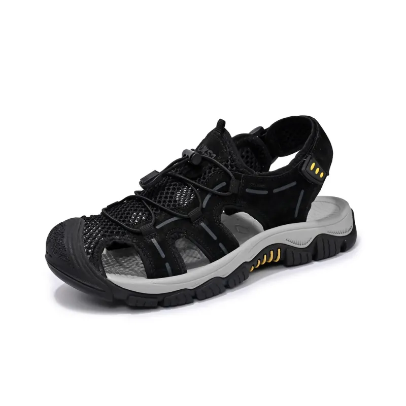 Black tailed Deer Muledeer Beach Sandals Men's-1