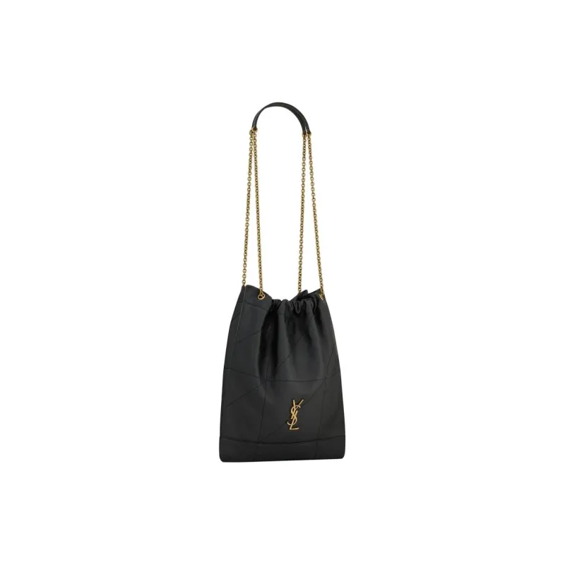 SAINT LAURENT Jamie Lambskin Handbag Shoulder Bag Women's Black-1