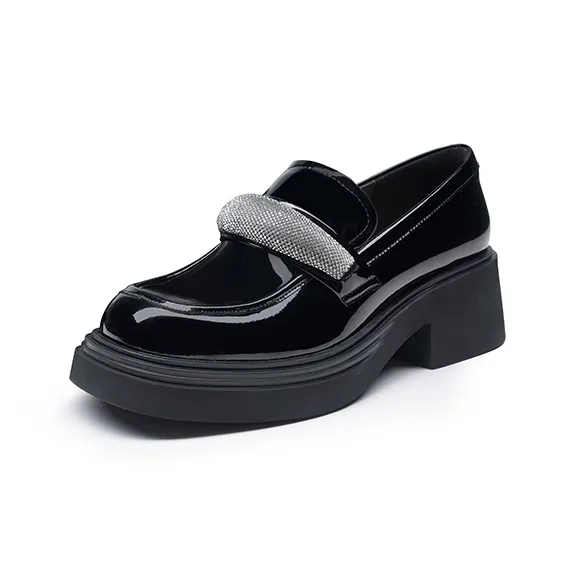 LESELE Loafers Women's Black/Beige-2