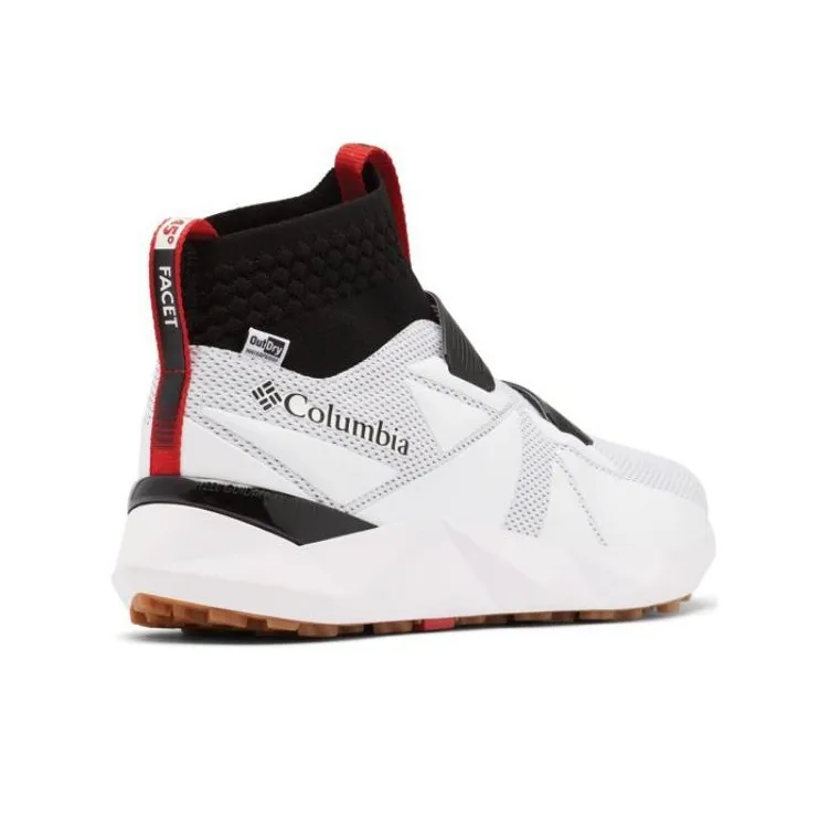 Columbia Cushioning Wear Resistant Mid Top Hiking Shoes/Trekking Shoes Women's White Black-4