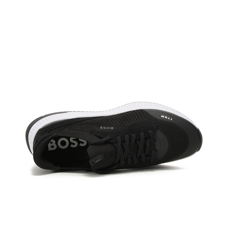 HUGO BOSS Casual Shoes Men Low-Top Black/White - POIZON