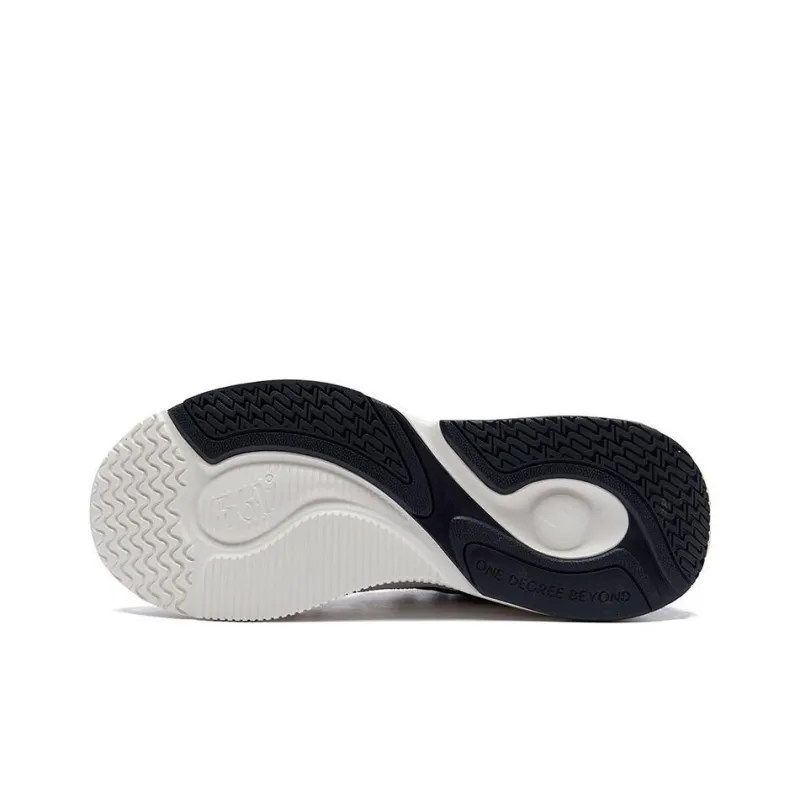 TOUWENZI D x 361° Vast Cushioning Anti Slip Wear Resistant Breathability Low Top Casual Shoes Men's White Black-3