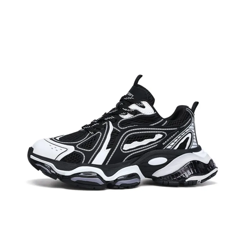 U7 Breathable Height Increasing Chunky Sneakers Men's-0