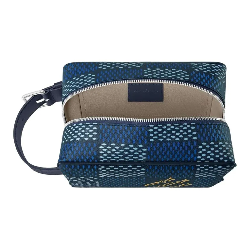 LOUIS VUITTON Locket Dopp Kit Damier Heritage Blue-5