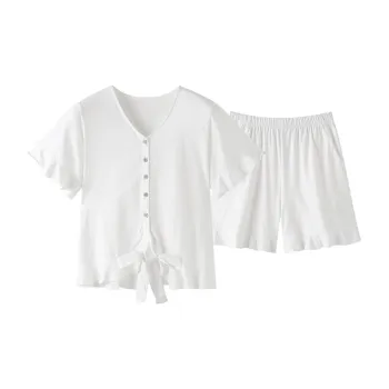 Meonsill Pajama Set Women's White