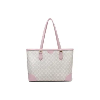 BELLE Artificial Leather Tote Bag Shopping Bag Shoulder Bags Large Size Women's Beige