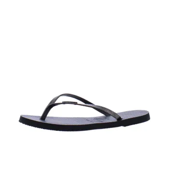 Havaianas Abrasion Resistant Flip Flops Women's Silver Black