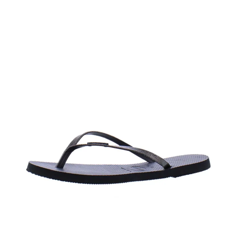 Havaianas Abrasion Resistant Flip Flops Women's Silver Black-0