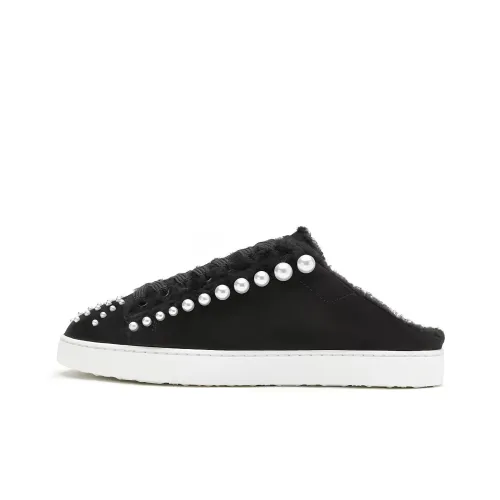 Stuart Weitzman/SW Quiet Wrap-toe Slippers Women's Black