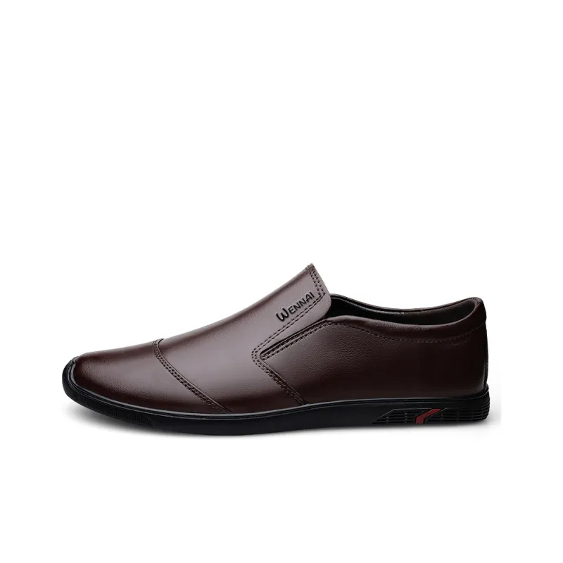 Wen Nai Casual Shoes Men's Dark Brown-0