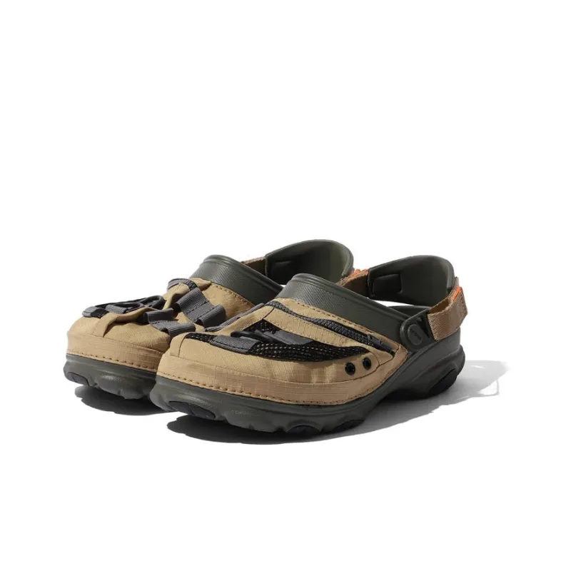 Crocs X Beams Fishing Vest Classic Clogs 'Tan Dusty Olive'-2
