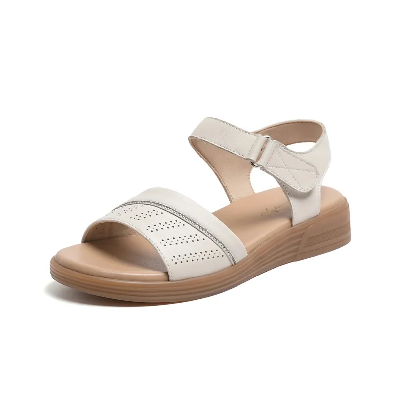 RED DRAGONFLY Casual Shoes Beach Sandals Women's Black/Ecru-6