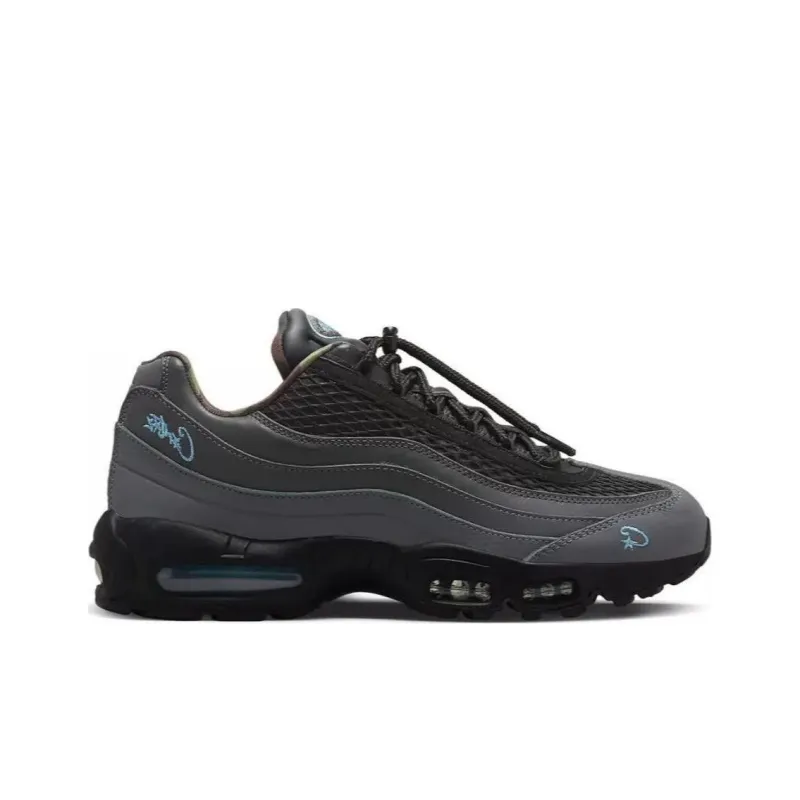 Corteiz x Nike Air Max 95 Gutta Green Durable Breathable Low Top Casual Shoes Men's-1