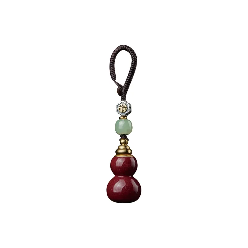 Moonstone Edge Reconstructed Cinnabar Jade Pendants Unisex-0