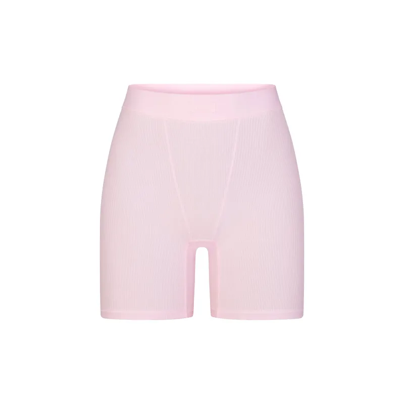 SKIMS SOFT LOUNGE BOXER Underpants Women's Cherry Blossom/Pink-0