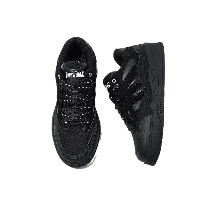 FAIRWHALE Baby Whale Low Top Stylish Skateboarding Shoes Men's-6