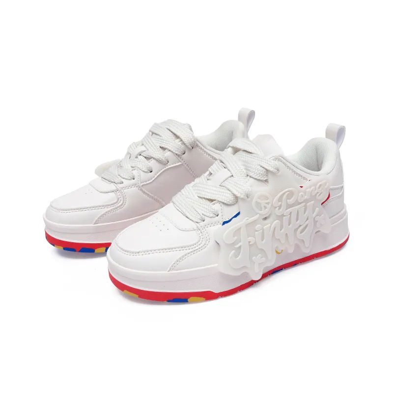 PONGFINITY Low-Top Skateboard Shoes Unisex Ecru-8
